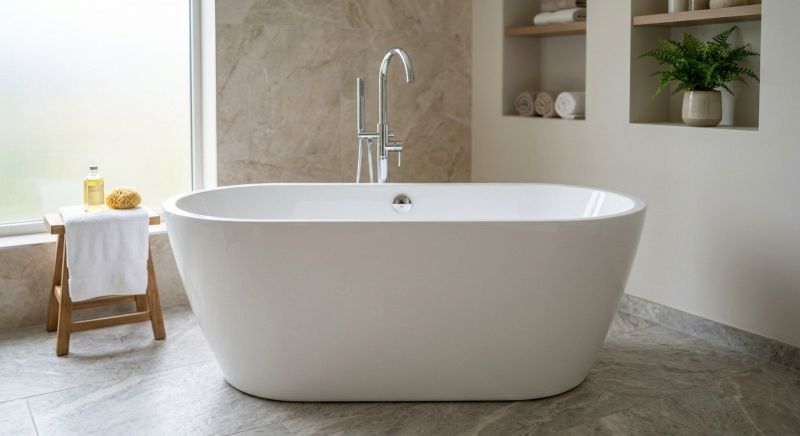 Acrylic Bathtub Installation in Doylestown, PA